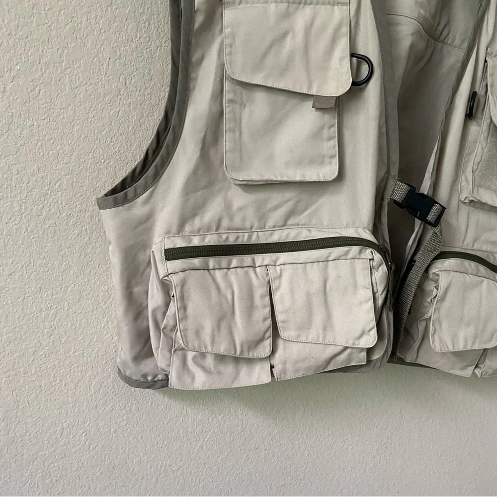 FINAL PRICE:  COPPER  RIVER | Cabela's Tan Fishing Vest Size XL - Picture 3 of 15